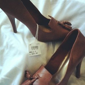 Fioni brown leather heel's